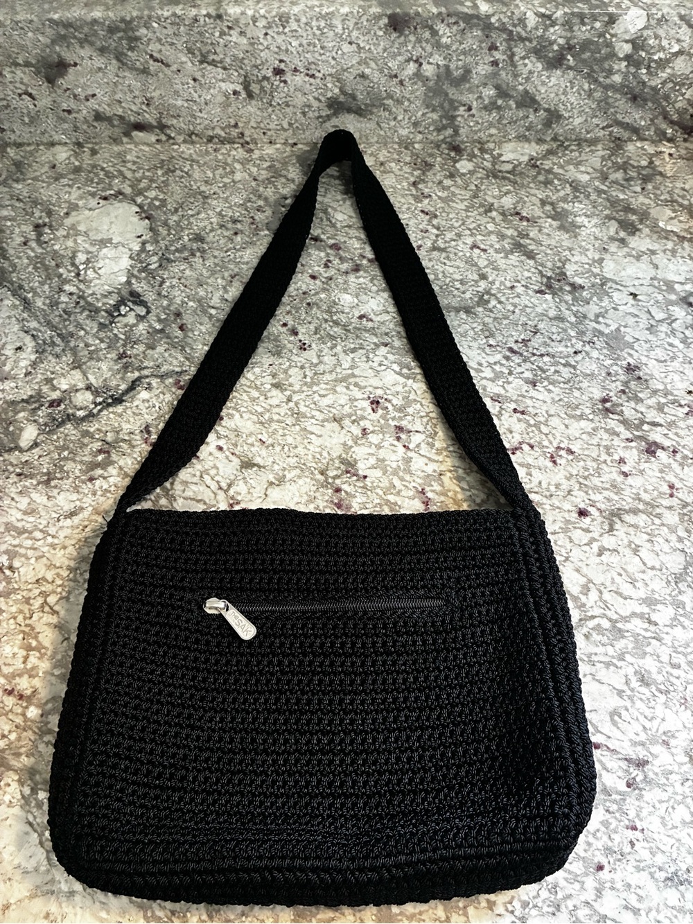 The Sak Black  Woven Shoulder Bag